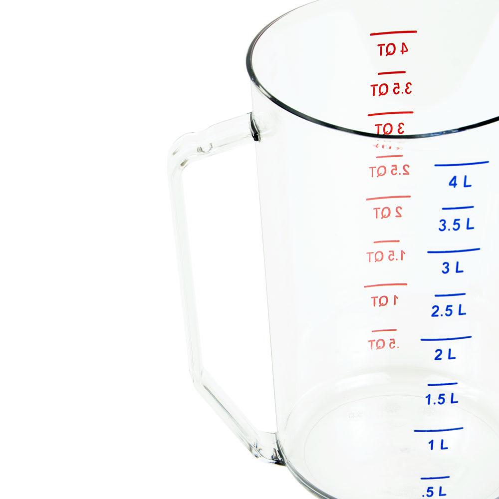 4 Liter/4 Quart, Measuring Cup with U.S. and Metric Measurements