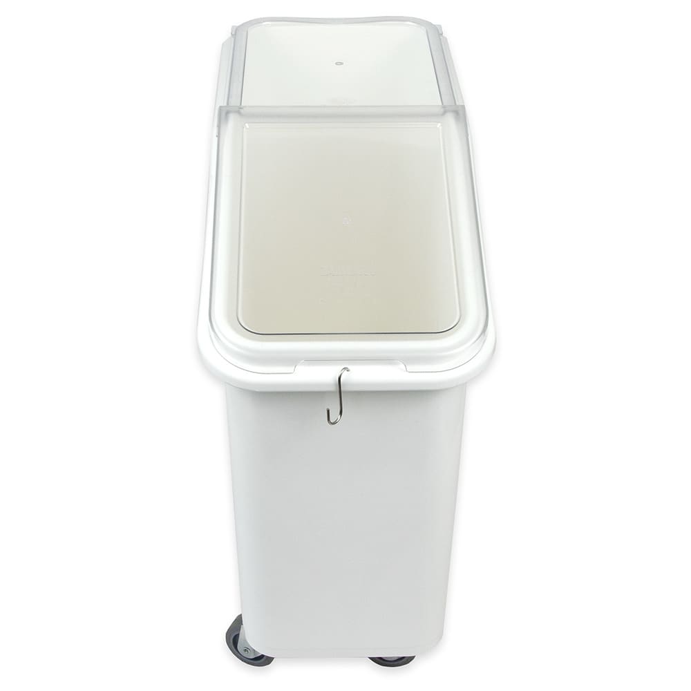 Cambro IBS27148 27 Gallon / 430 Cup White Slant Top Mobile Ingredient  Storage Bin with 2-Piece