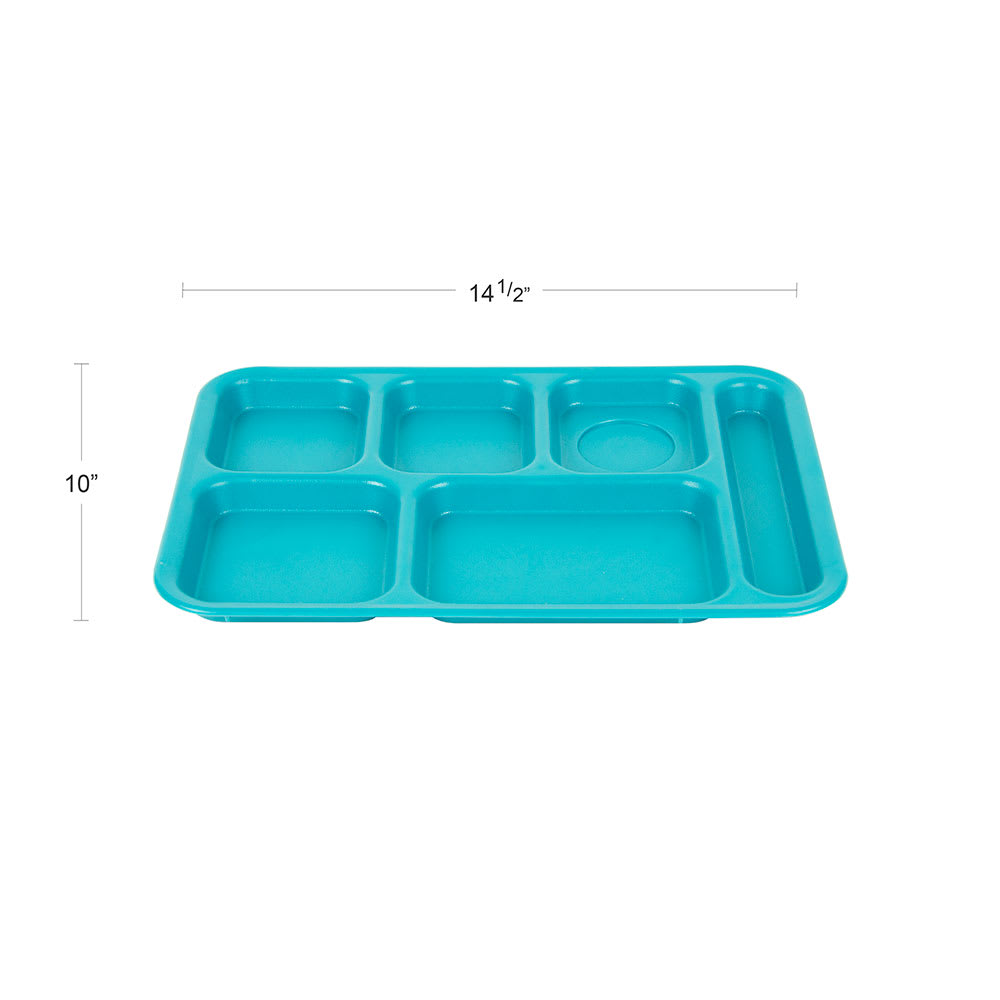 Cambro Penny-Saver Cranberry Co-Polymer Compartment Cafeteria Tray