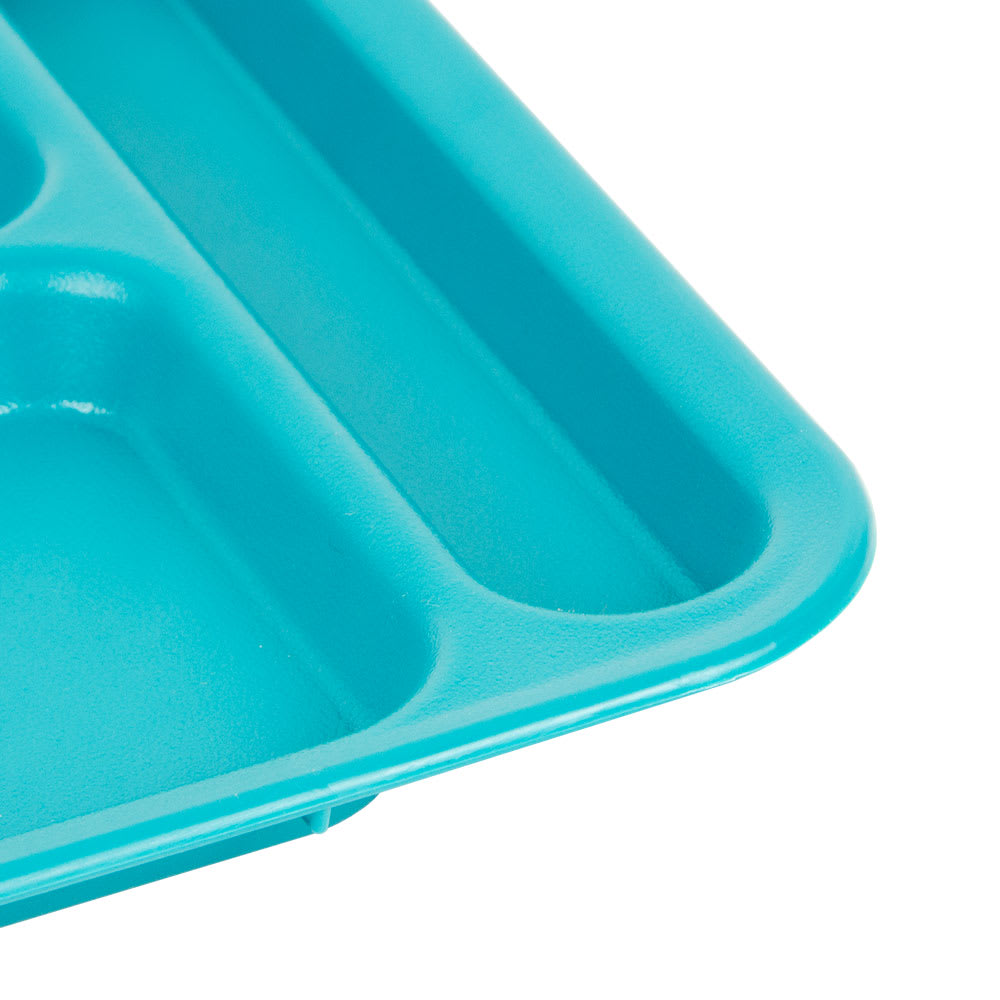 Cambro Penny-Saver Teal Co-Polymer Compartment Cafeteria Tray - 14