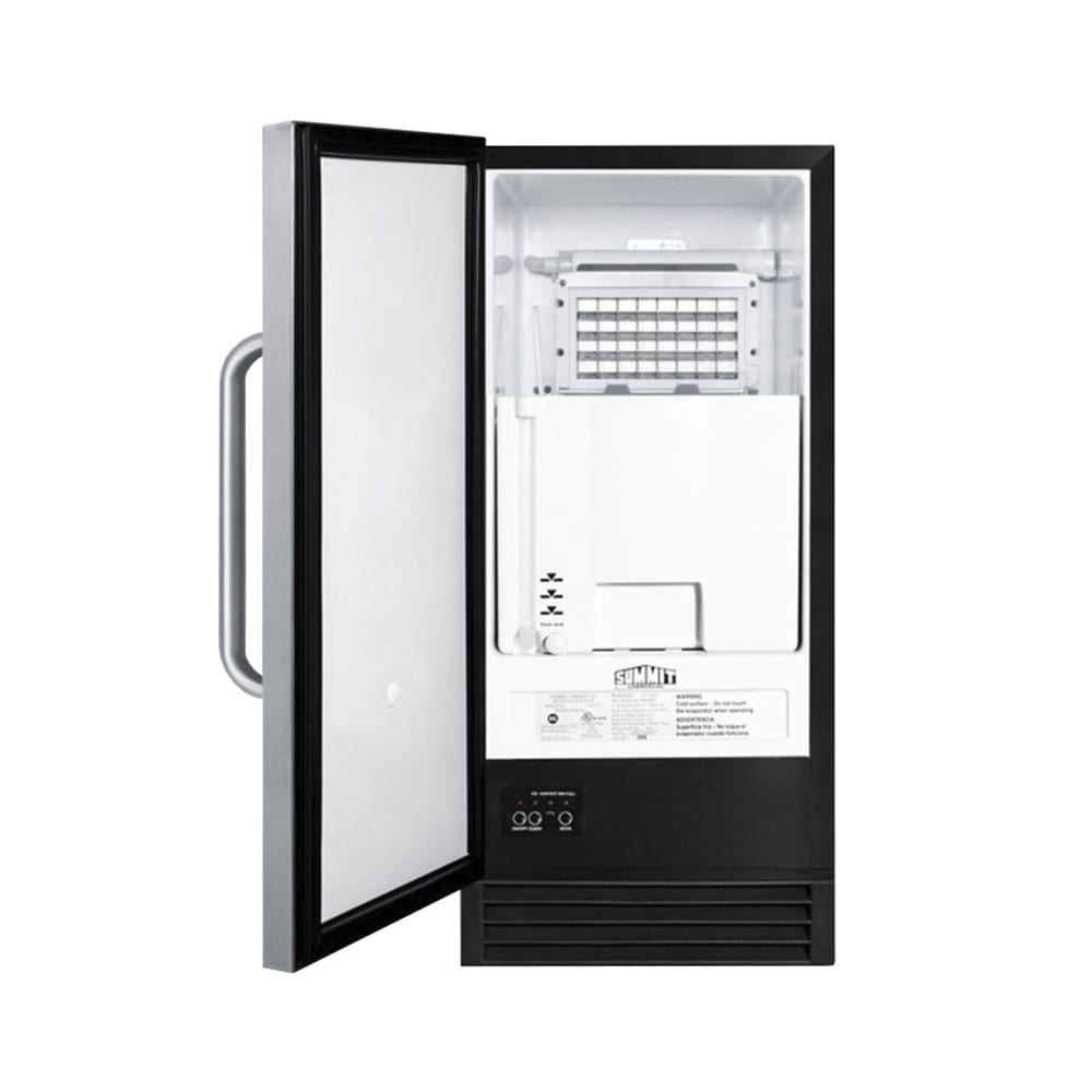 Summit BIM44G 14 1/2"W Full Cube Undercounter Ice Machine 50 lbs/day