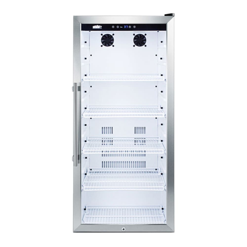 162-SCR1005 22" One-Section Glass Door Merchandiser w/ Swing Door, 115v