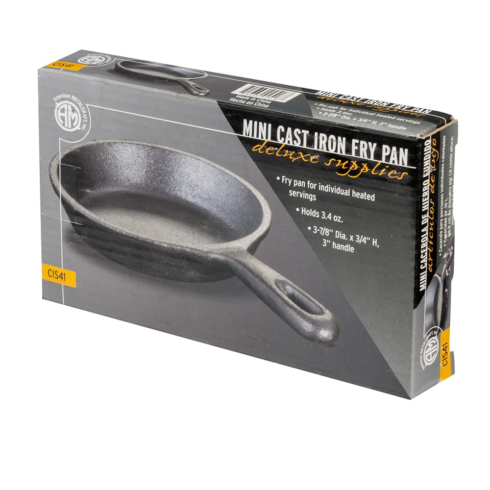 American Metalcraft CIS41 4 Pre-Seasoned Mini Cast Iron Skillet