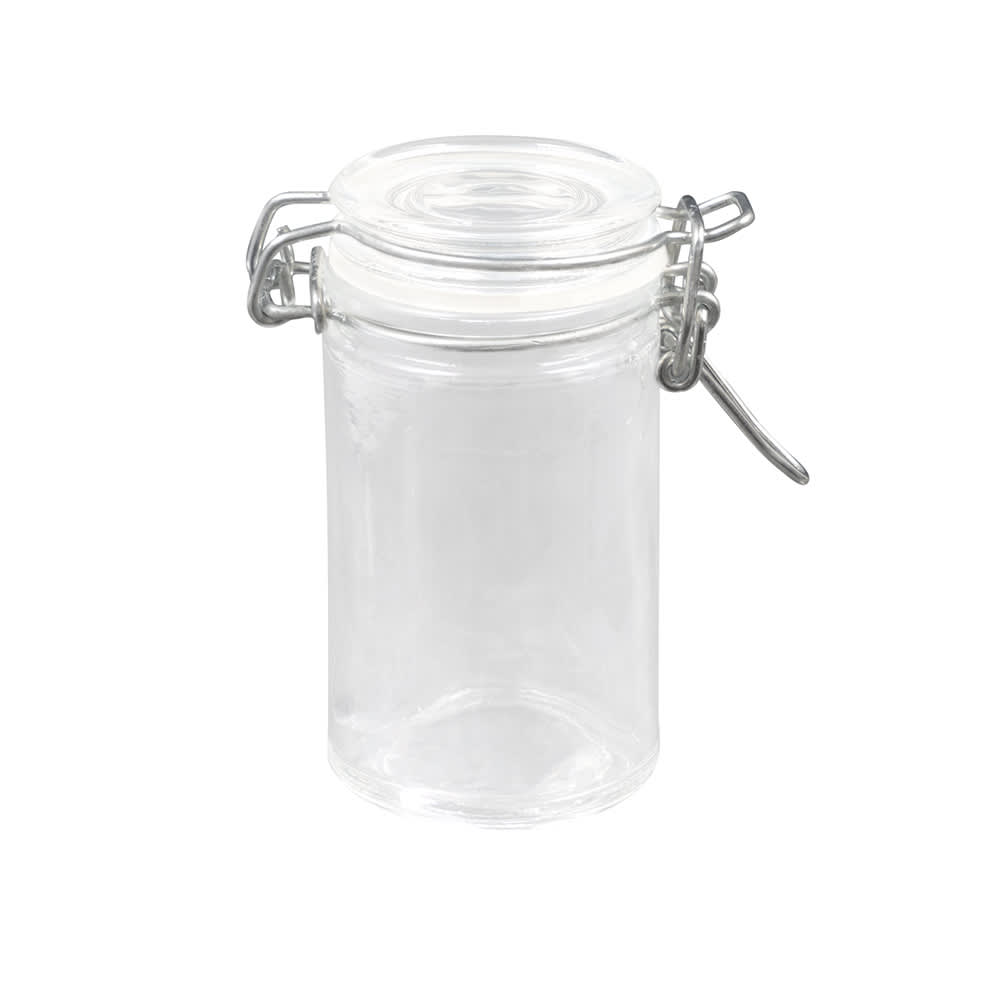 American Metalcraft HMMJ2 2.5 Oz. Mini Mason Jar with Hinged Lid