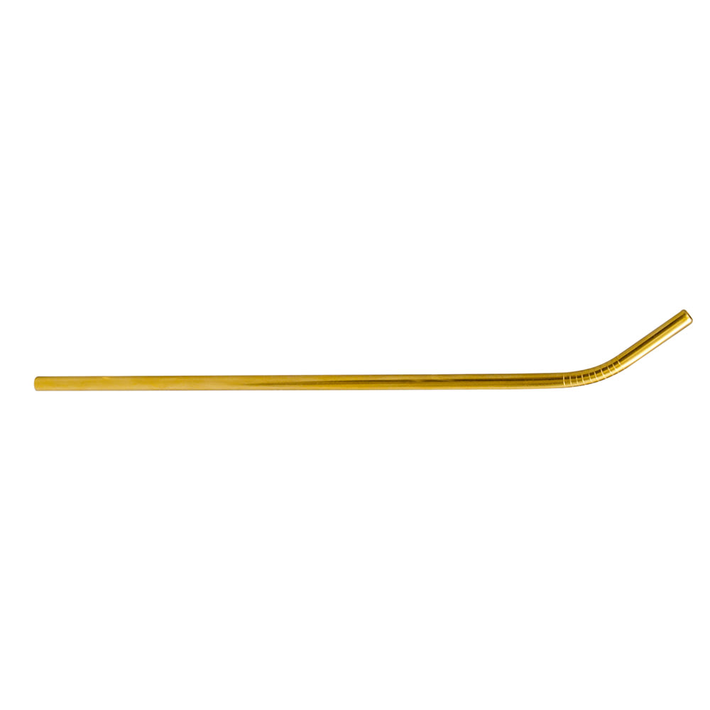 American Metalcraft STWG6 6 Gold Stainless Steel Straw 12 Pack