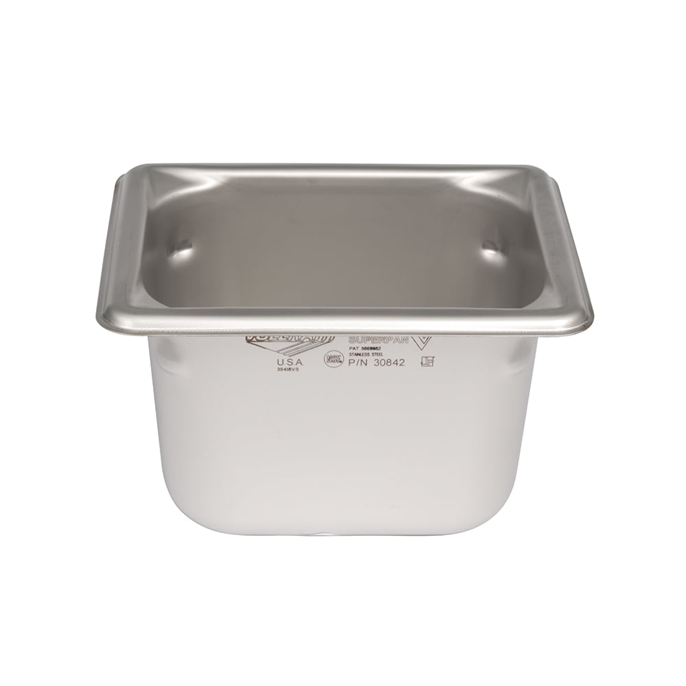 Vollrath 30842 Eighth Size Steam Pan - Stainless Steel