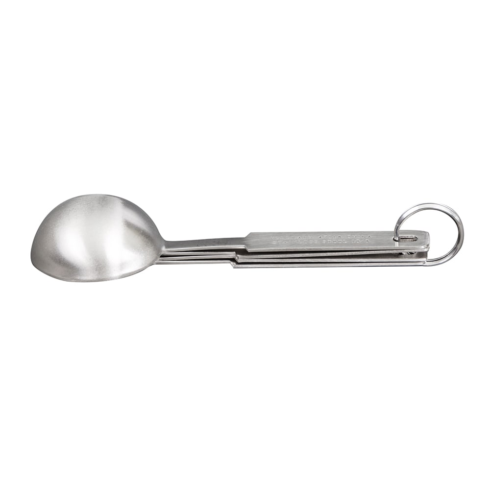 Vollrath 47118 4-Piece Stainless Steel Round Measuring Spoon Set