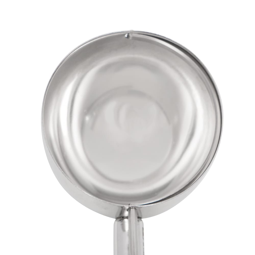 Disher, standard length, 8oz., size 4, 3-5/8 dia. stainless steel