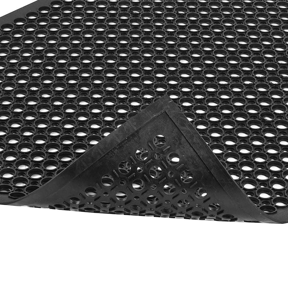 Notrax T30S0035BL Apex Competitor Anti-Fatigue Floor Mat - 3' x 5', Rubber, Black