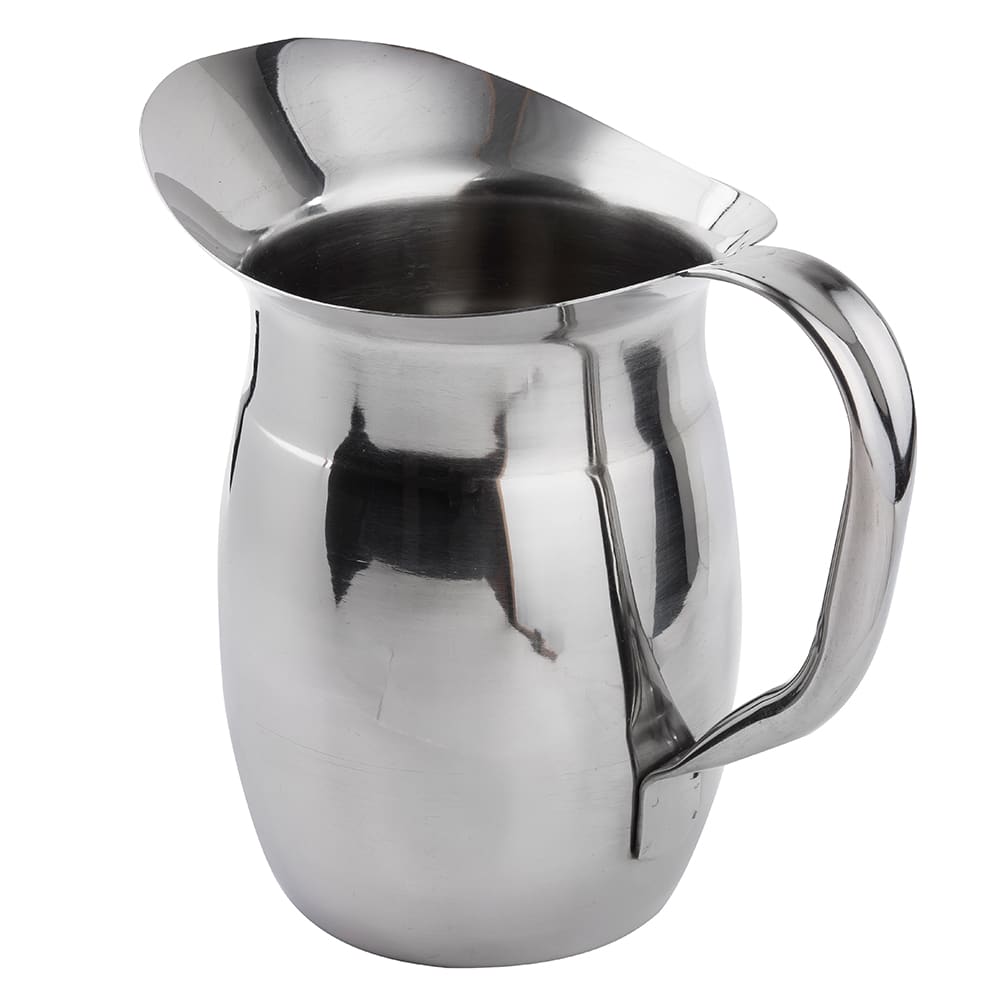 Winco - WPB-2 - 2 qt Stainless Steel Bell Pitcher