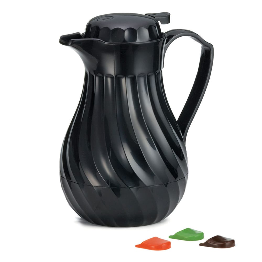229-277 64 oz Coffee Decanter w/ Thumb Press, Color Tag Set Included