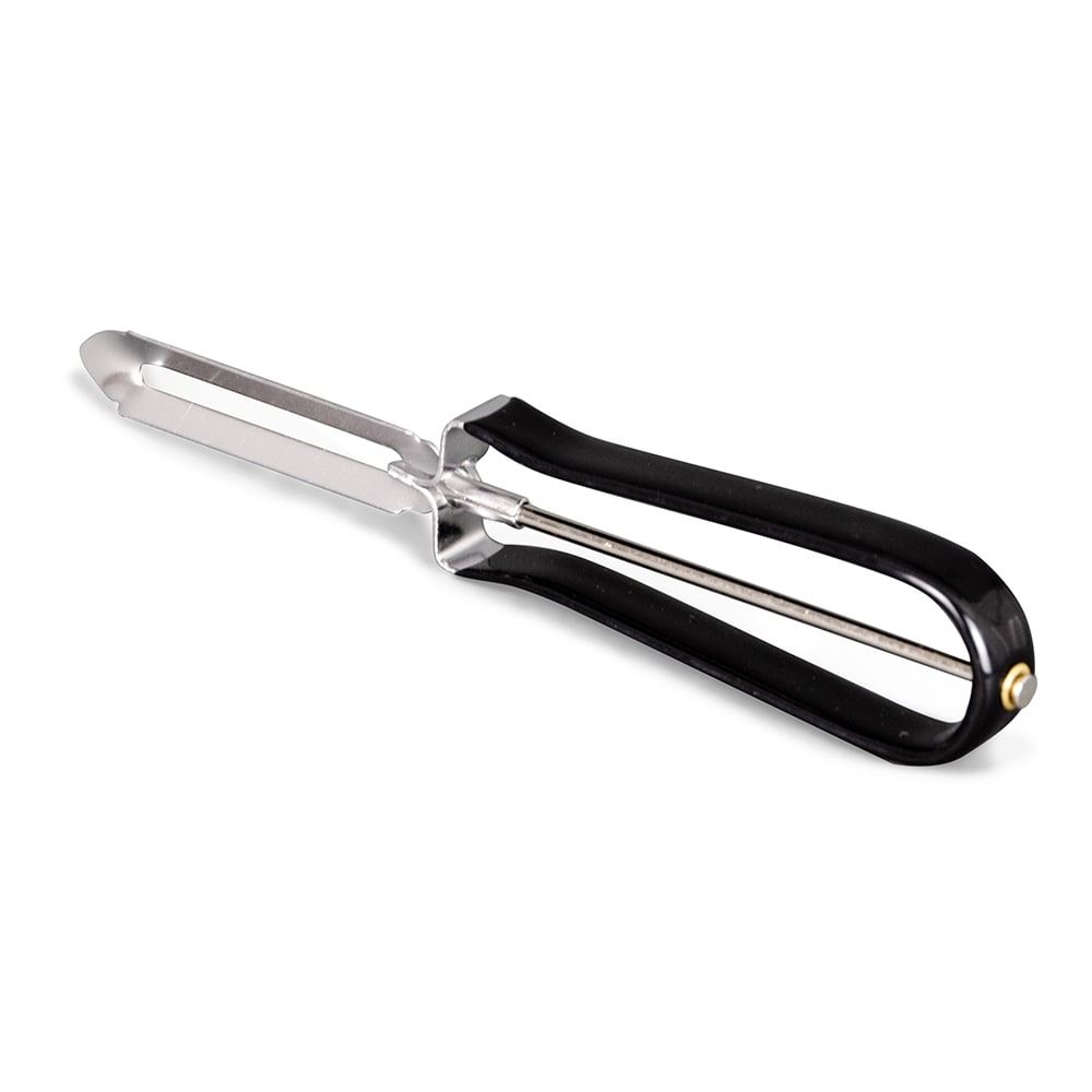 Chef Craft Classic Stainless Steel Blade Vegetable Peeler, 6 inches in  Length, Black 