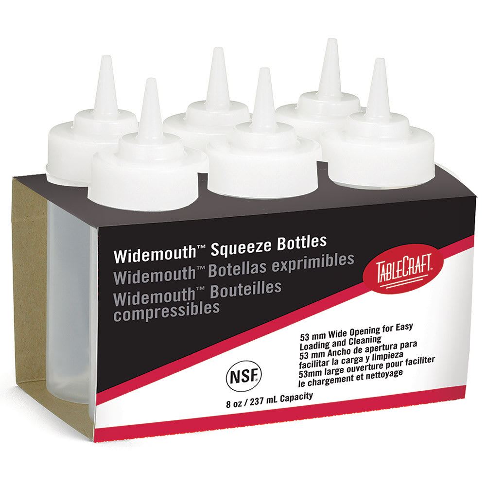 229-C10853C Cash And Carry Wide Mouth Squeeze Dispenser, 8-oz., Natural