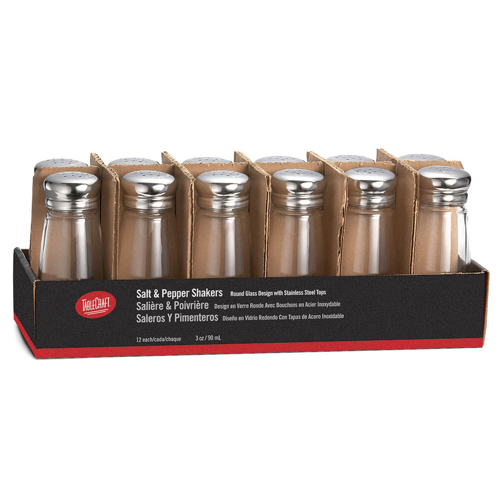 3 Basic Salt And Pepper Set With Stainless Steel Top - Room Essentials™ :  Target