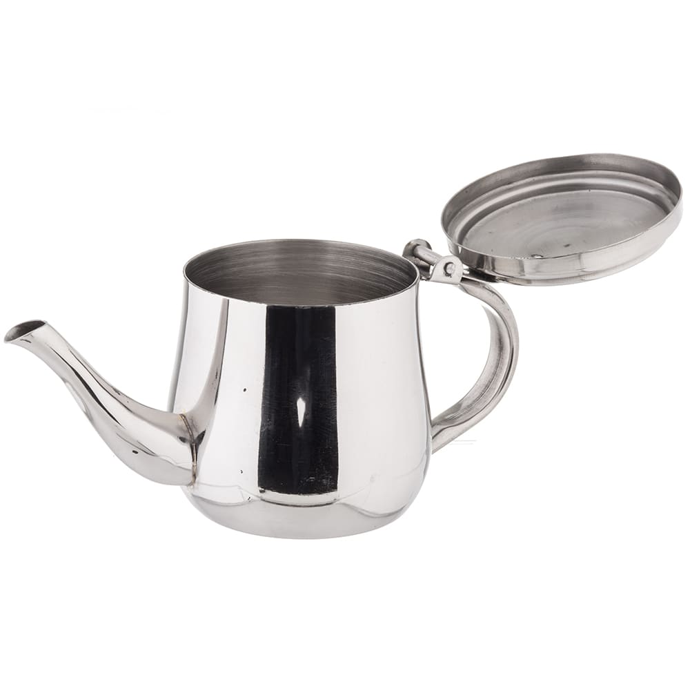 Choice 10 oz. Stainless Steel Gooseneck Teapot