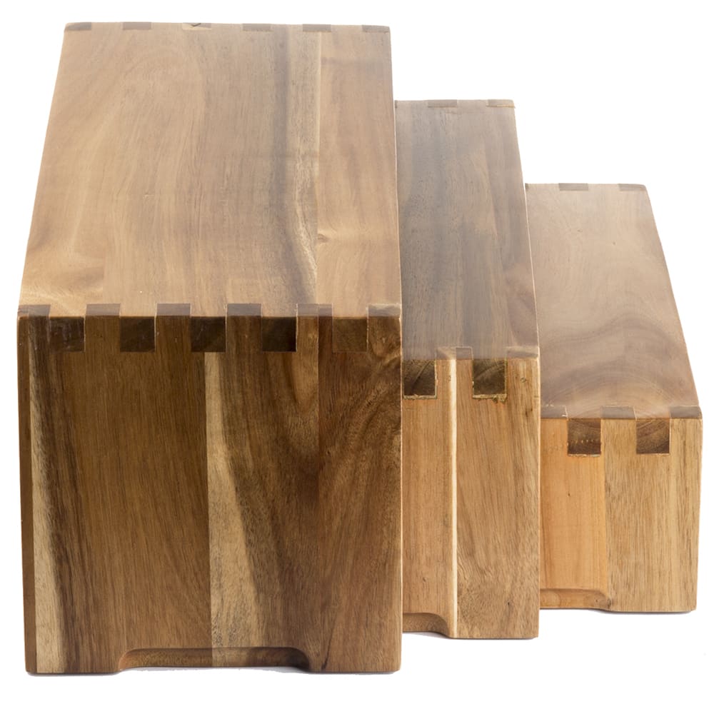 Oneida Eco-Amigo Rectangular Bamboo Wood Display Riser