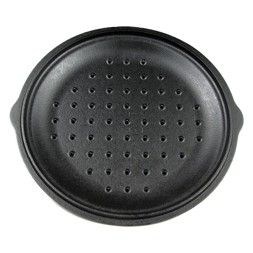 Lodge 12-Inch Cast Iron Lid - Seasoned Cast Iron Cover With Basting Tips