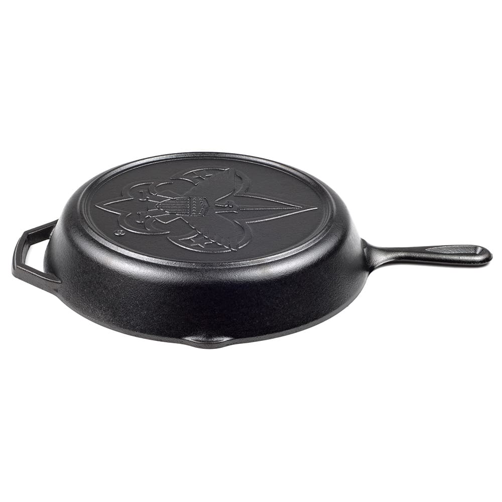Lodge L10SK3 12 Pre-Seasoned Cast Iron Skillet with Cover