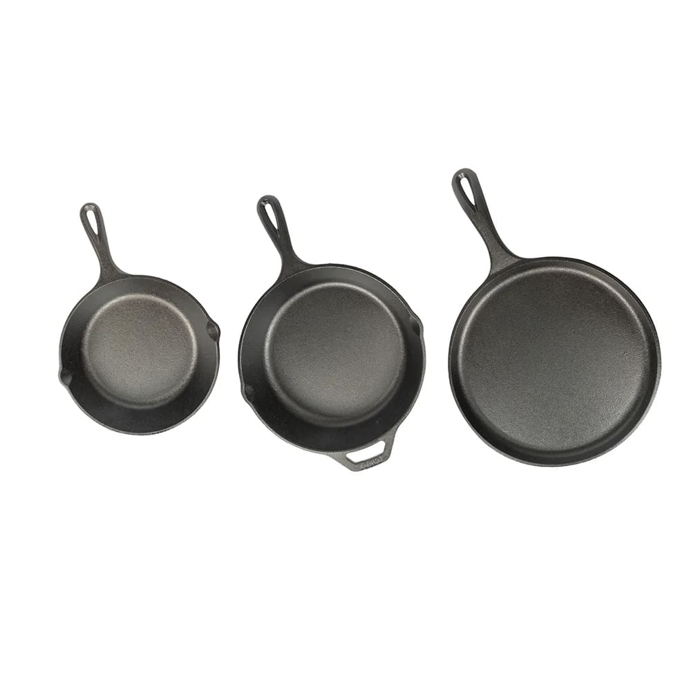 Lodge 6 Piece Seasoned Cast Iron Cookware Set, Pans & Accessories