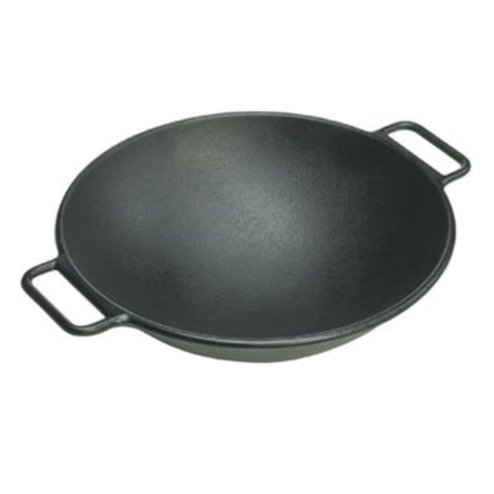 261-P14W3 14 5/8" Cast Iron Stir Fry Pan - No Interior Rivets & Oven Safe