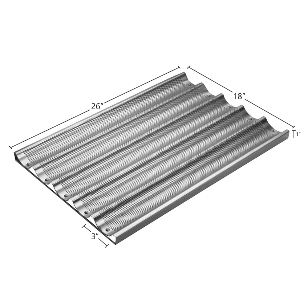 268-905005 Baguette / French Bread Pan, 5 Pocket Capacity