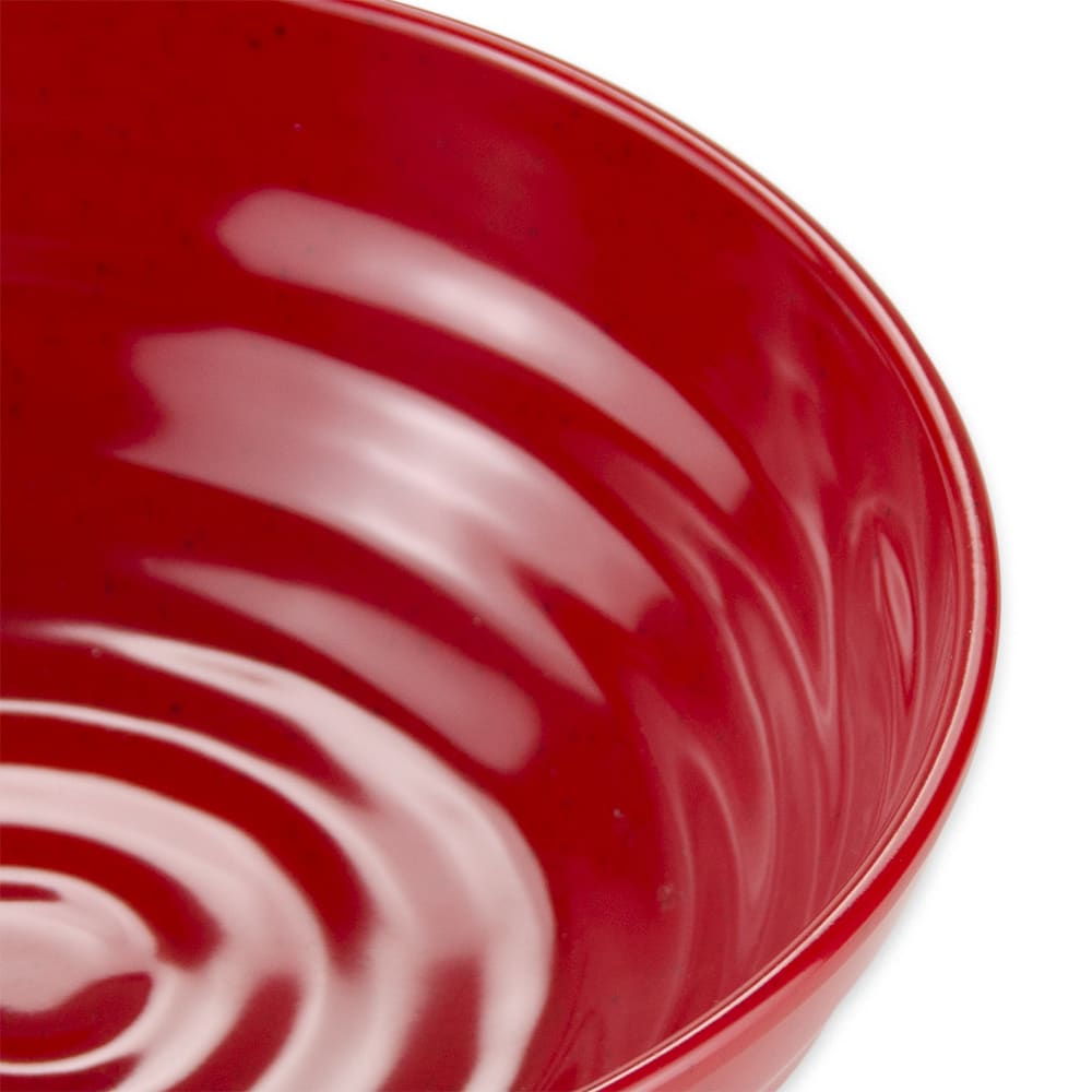 GET 1 1/10 qt Round Melamine Pasta Bowl, Red (B-787-RSP)