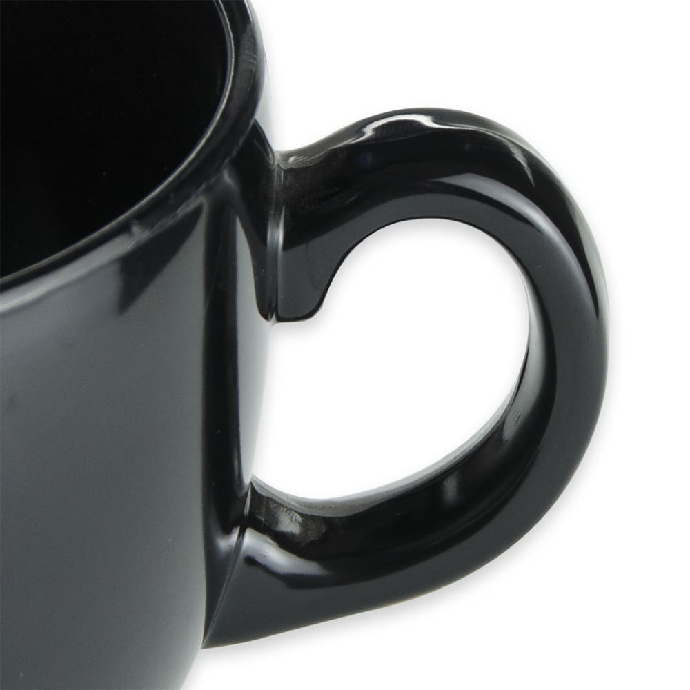 GET 18 oz Coffee Mug, Melamine, Black (C-1001-BK)