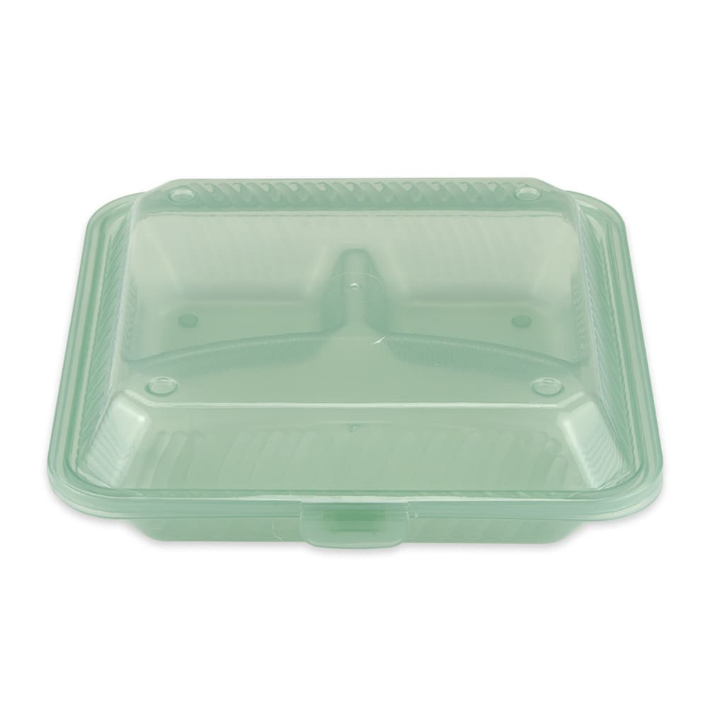 GET Eco-Takeouts 12 oz. Jade Green Customizable Reusable Soup Container  with Lid - 12/Case