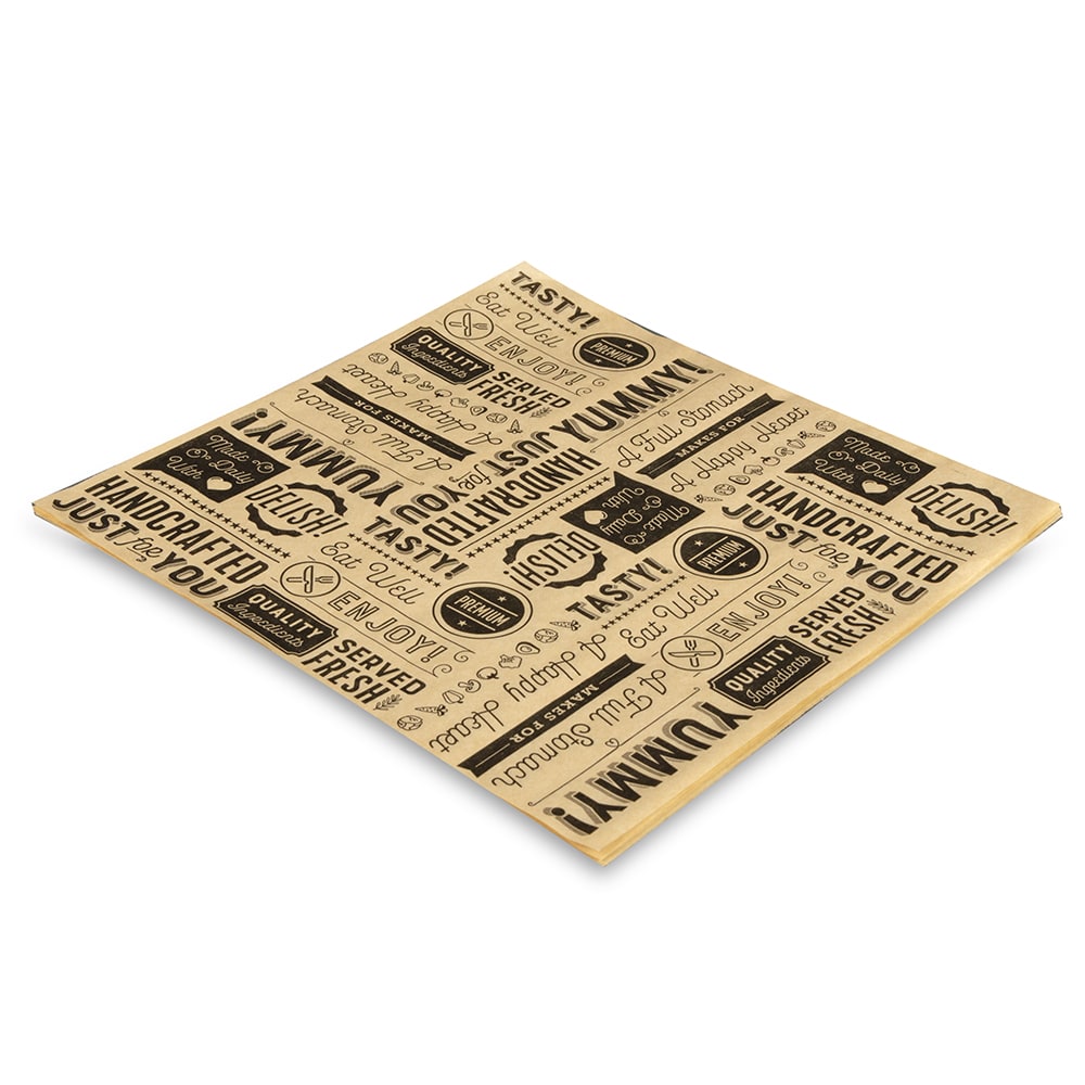 Choice 12 x 12 Newspaper Print Deli Sandwich Wrap Paper - 1000/Case