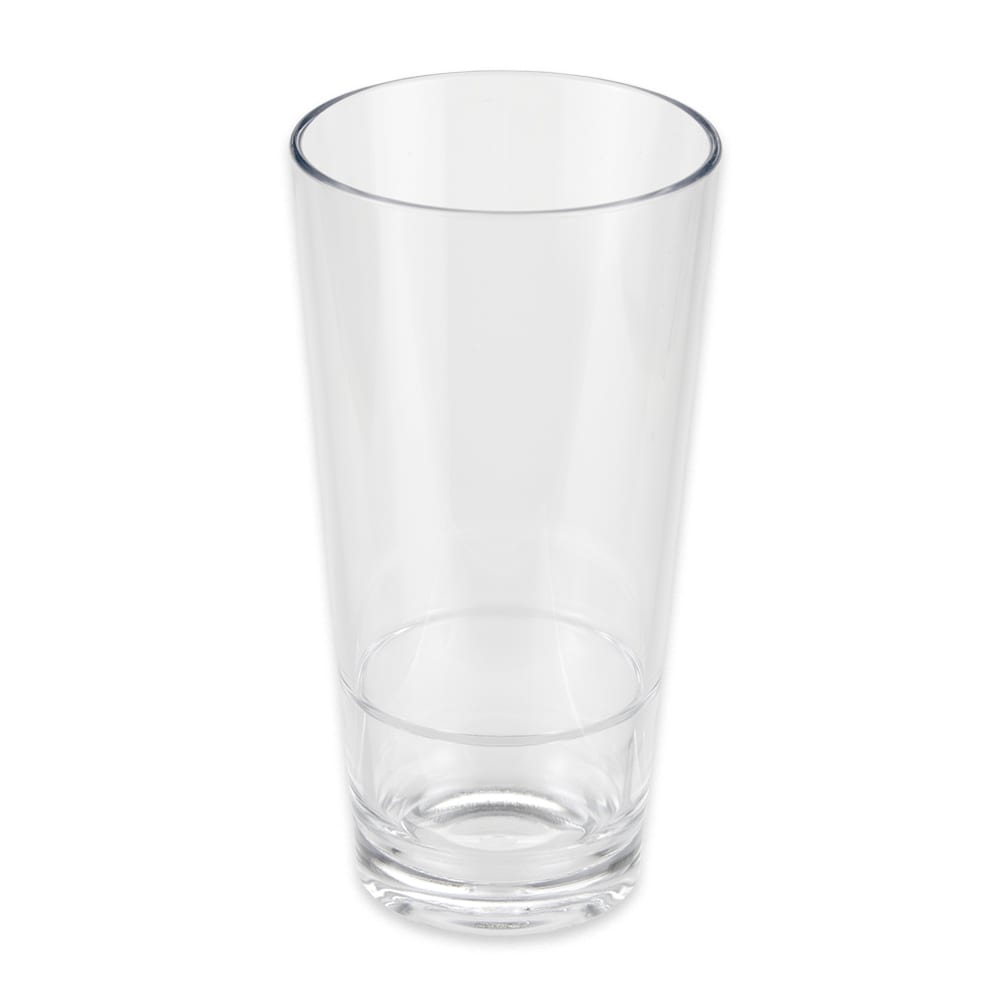 GET S-18-CL 20 oz Pint Glass, SAN Plastic, Clear, Stackable, 24/Case