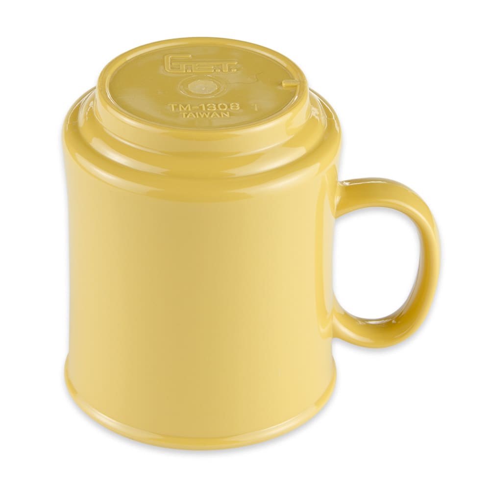 GET TM-1308-TY 8 oz Plastic Coffee Mug, Yellow