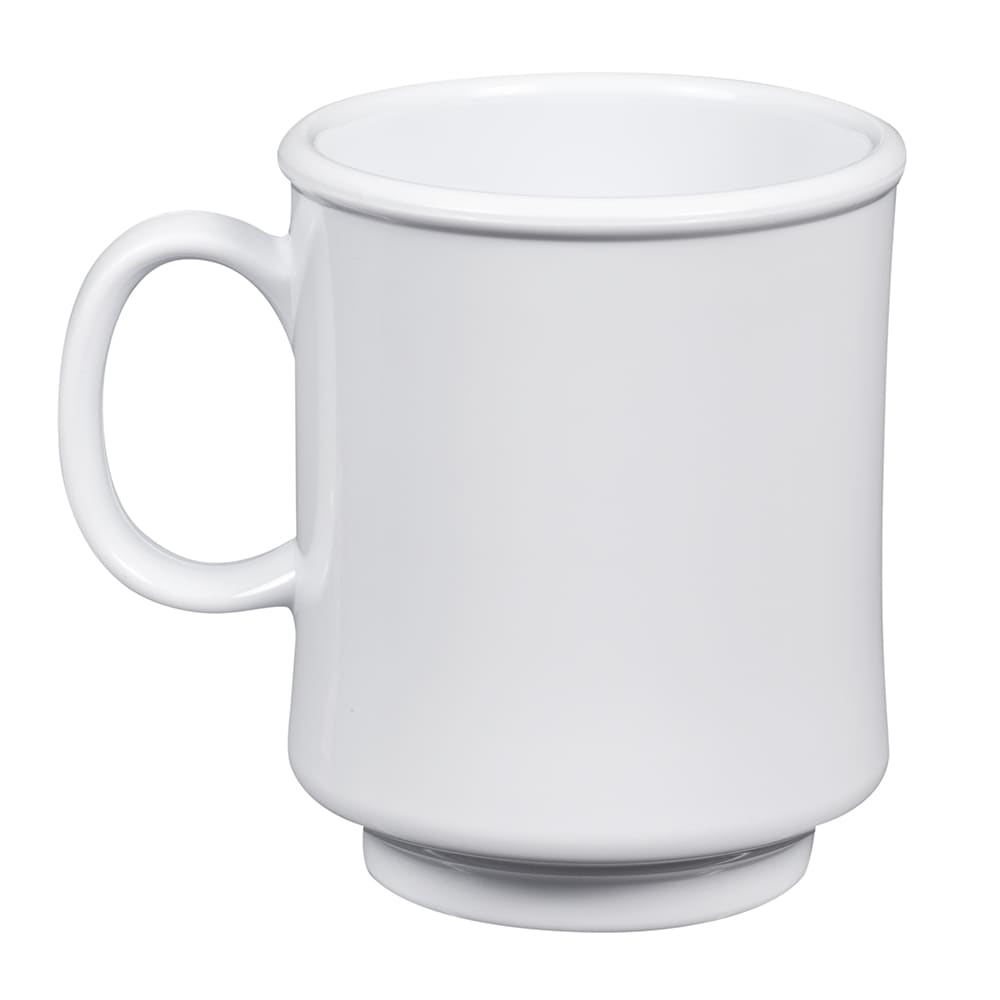 GET 8 oz Plastic Coffee Mug, White (TM-1308-W)