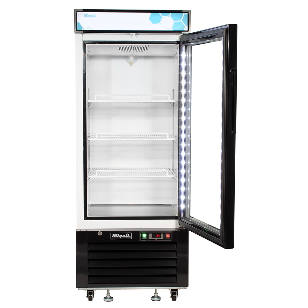 Migali glass top door merchandiser freezer