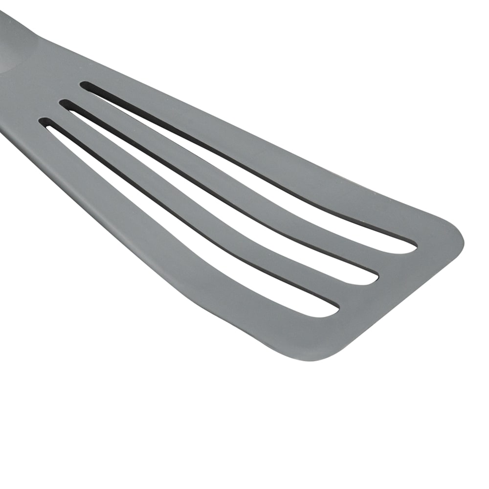 Matfer Bourgeat Exoglass Pelton Slotted Spatula, Gray