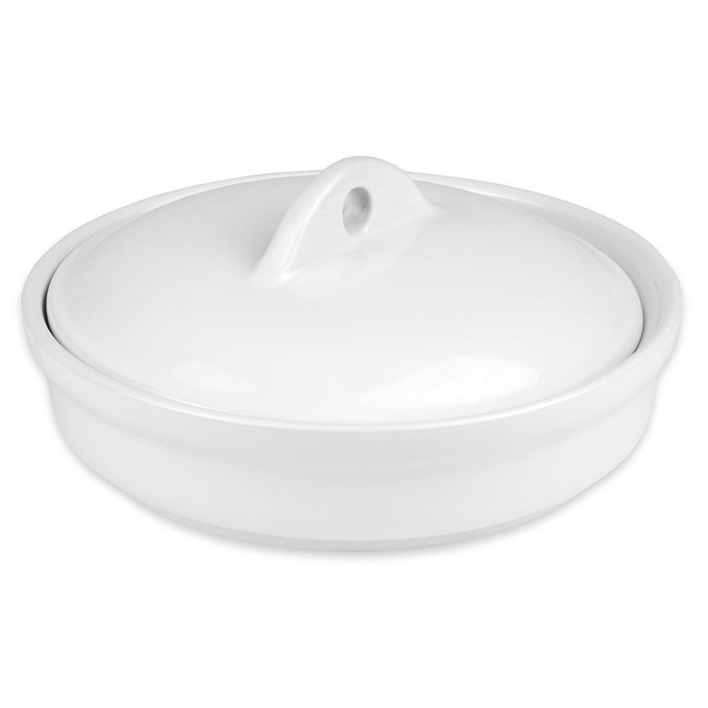 Hall China 21560BBWA 32 oz Round China Casserole Dish, Bright White