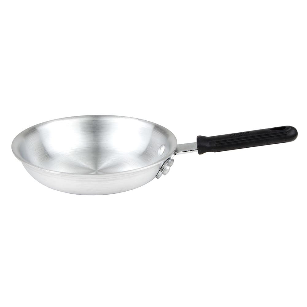 370-AFP07H 7" Aluminum Frying Pan w/ Solid Silicone Handle