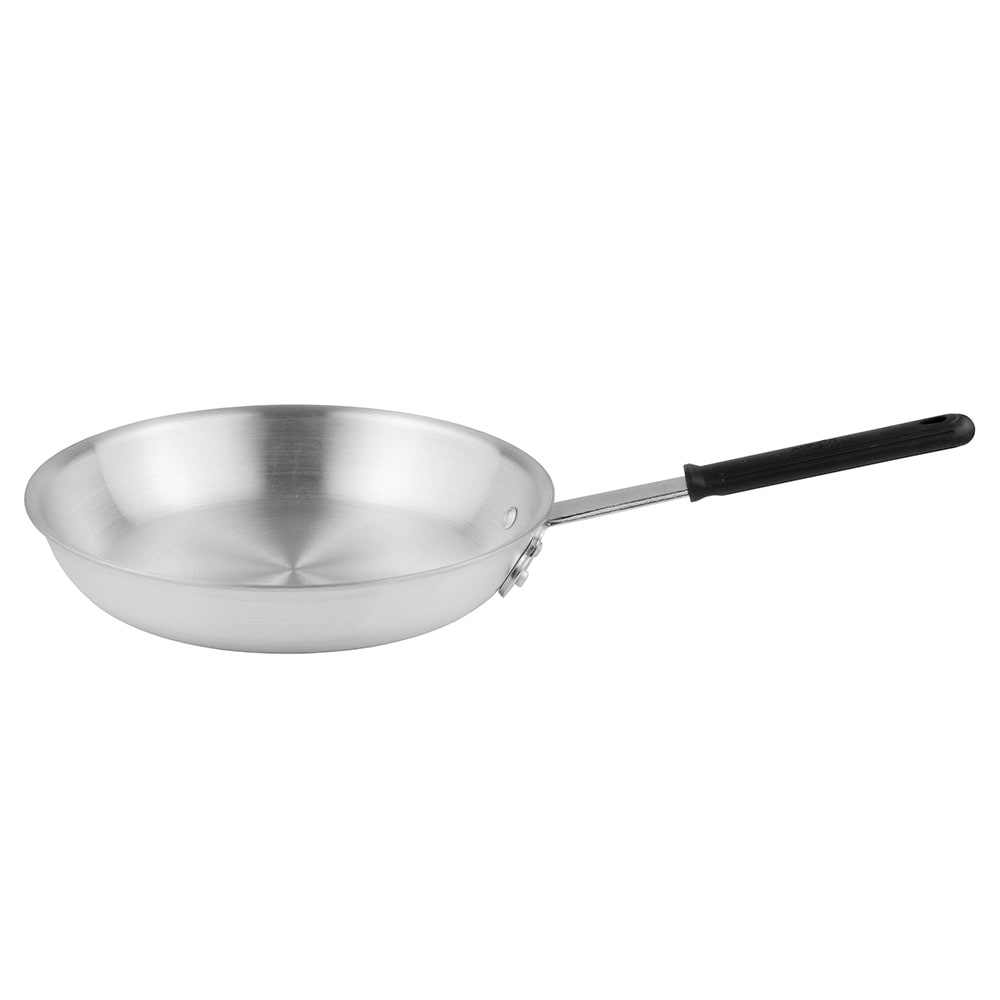 370-AFP12H 12" Aluminum Frying Pan w/ Solid Silicone Handle