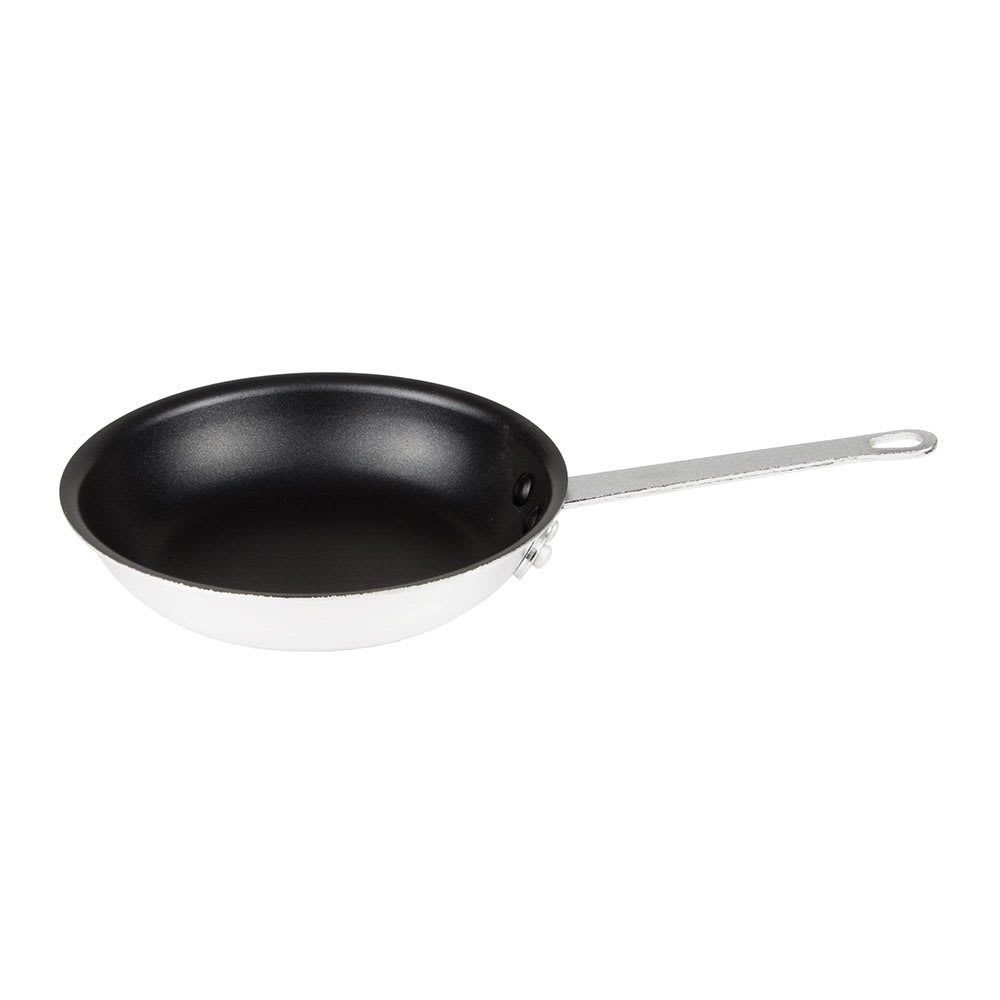 370-AFQ08 8" Aluminum Frying Pan w/ Solid Metal Handle