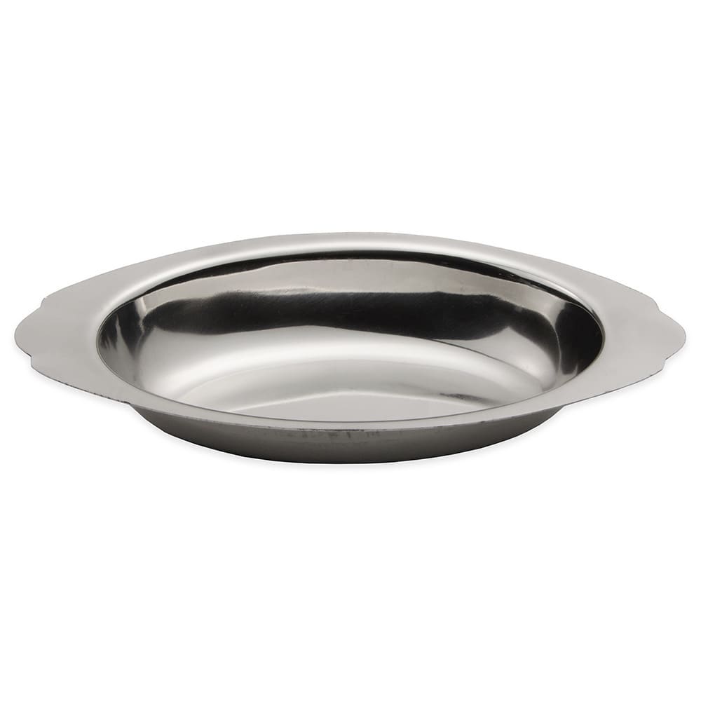 370-AGO08 8 oz Oval Stainless Baking Dish, Natural
