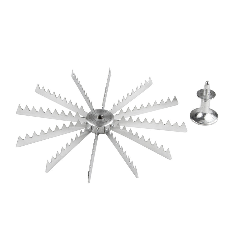 370-APM12 12 Cut Pie Marker with Handle - Aluminum