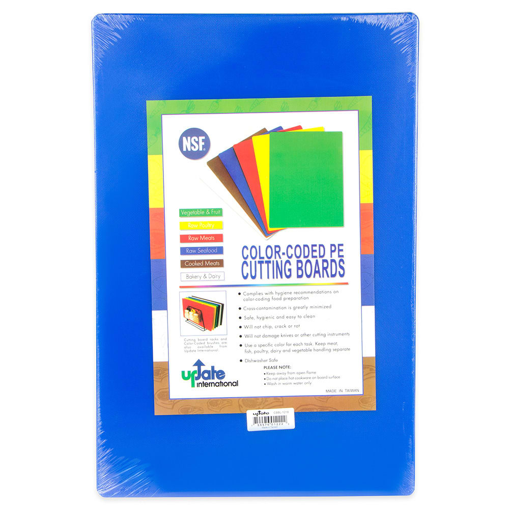370-CBBL1218 Poly Cutting Board - 12x18x1/2" Blue