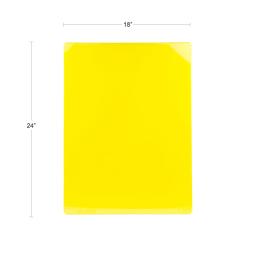 370-CBYE1824 Poly Cutting Board - 18x24x1/2" Yellow