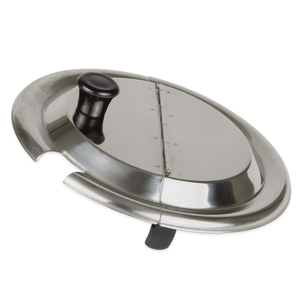 370-ISHC40 4 qt Steam Table Inset Cover - Hinged, Stainless