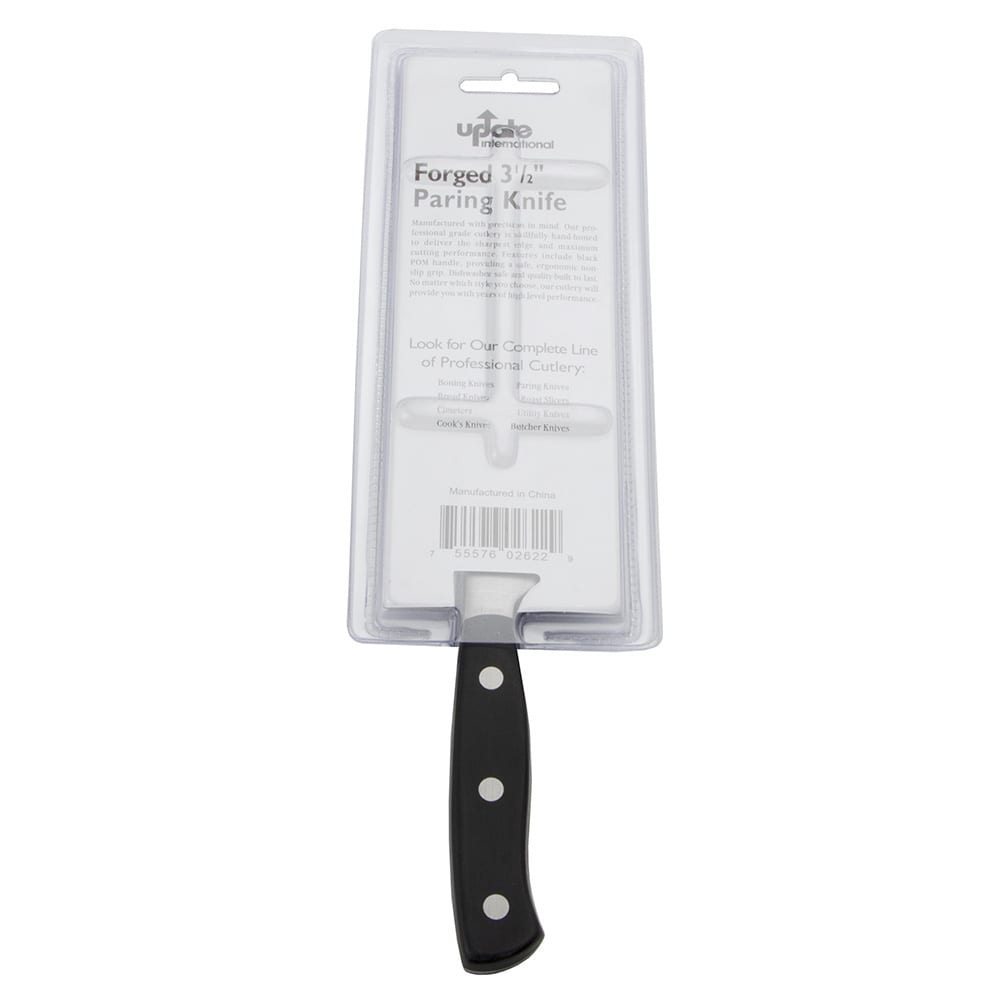 370-KGE01 3 1/2" Paring Knife - 1 1/2 mm German Carbon Stainless Steel