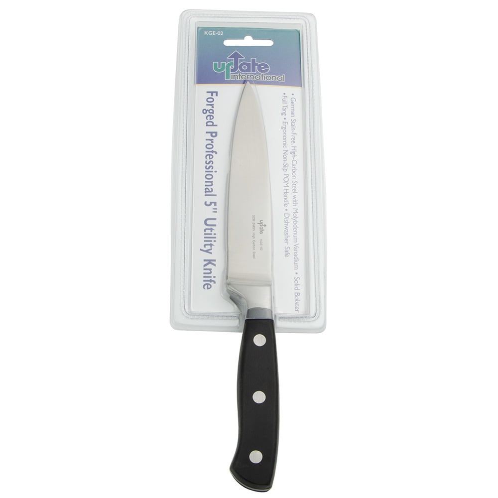 370-KGE02 5" Utility Knife - 1 1/2 mm German Carbon Stainless Steel