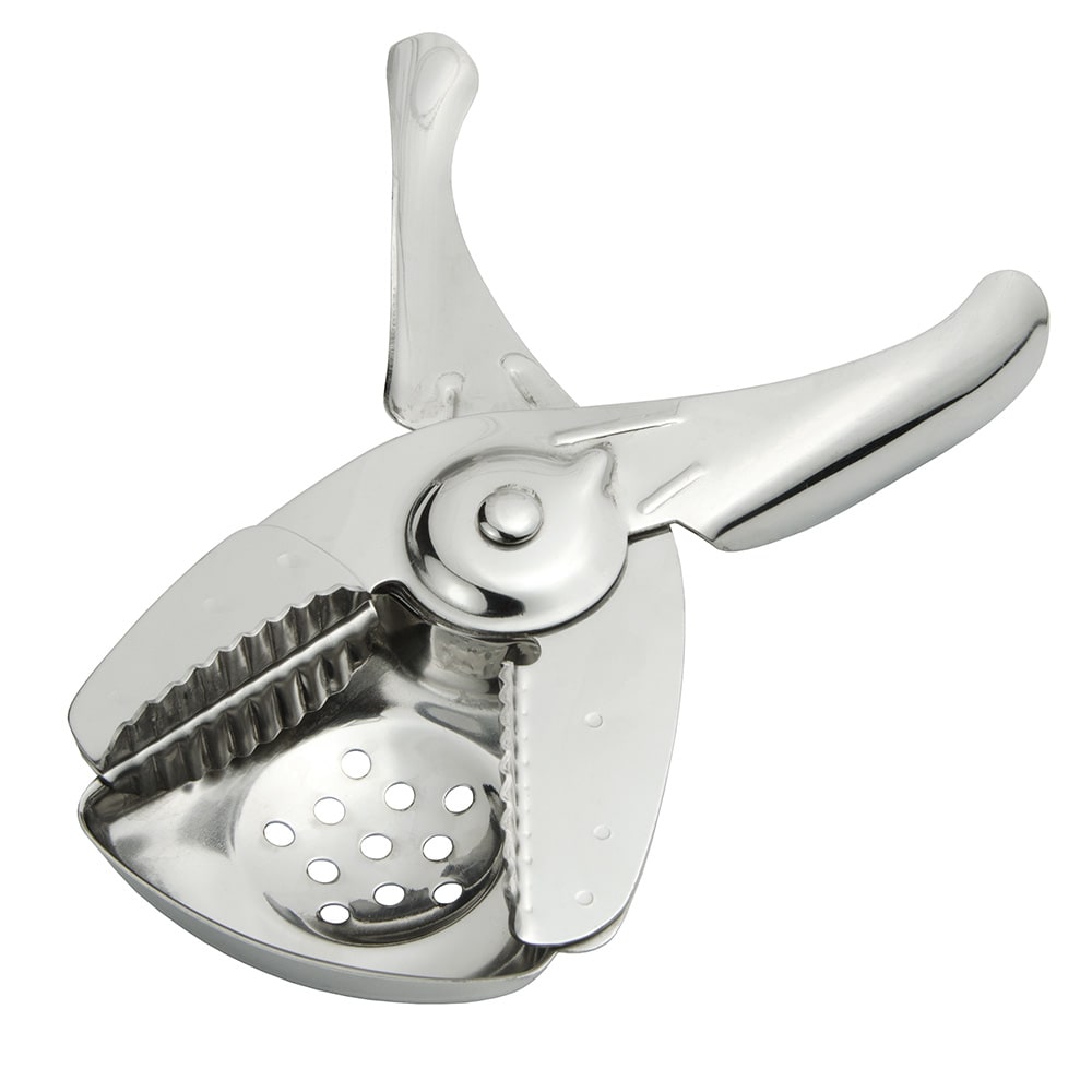 370-LSST 6 1/2" Lime Squeezer with Strainer - Stainless, Chrome Plated