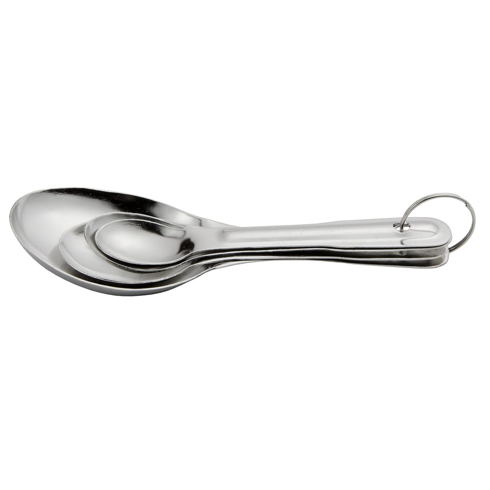 370-MEASPN 4 Piece Measuring Spoon Set - Stainless