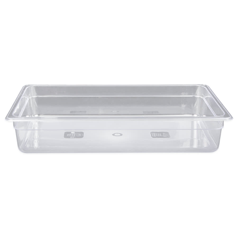 370-PCP1004 Full-Size Food Pan - 4" D, Polycarbonate