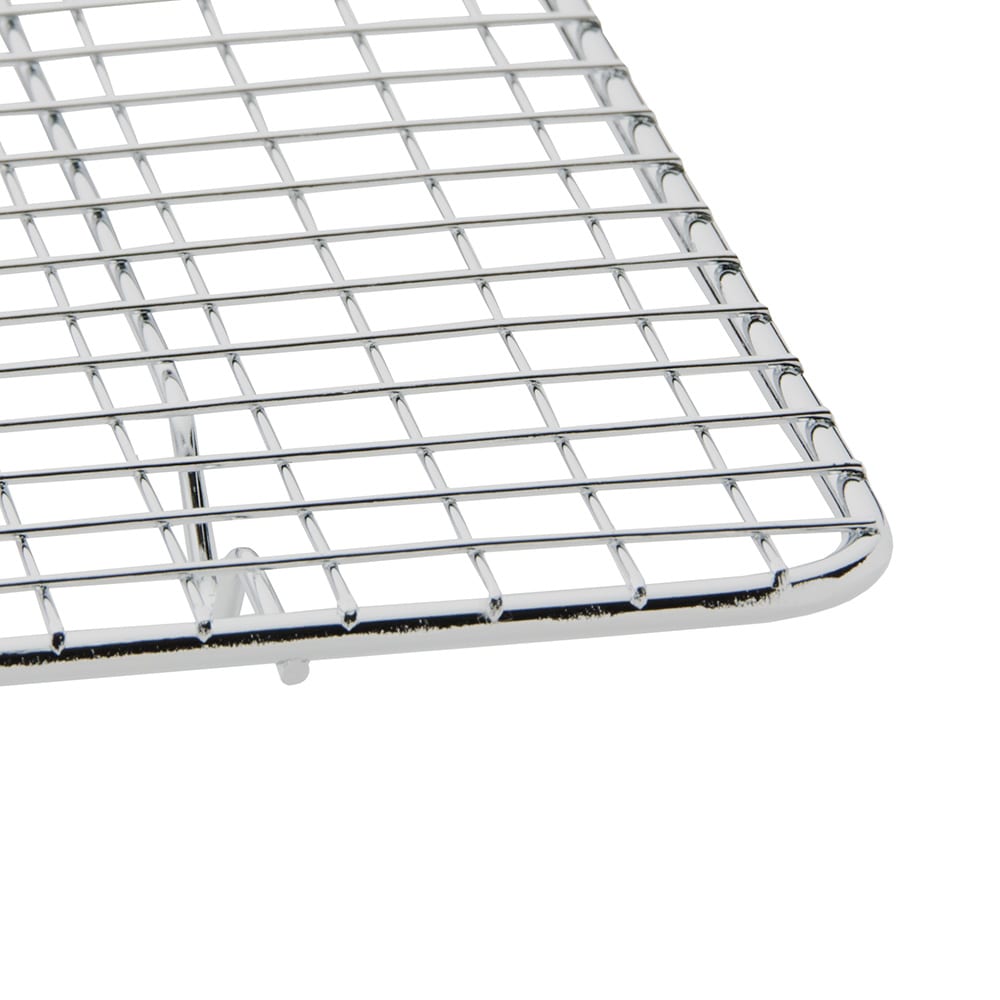 370-PG1018 Full-Size Wire Pan Grate - 10x18" Chrome-Plated