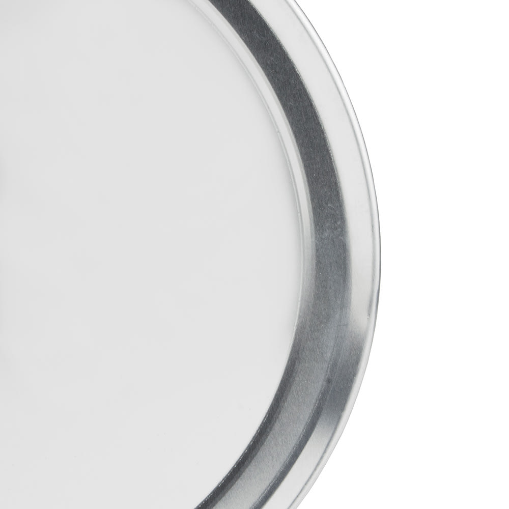 370-PTWR12 12" Wide Rim Pizza Tray - Aluminum